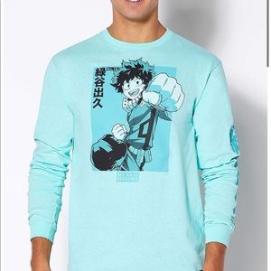 My hero academia anime long sleeve shirt